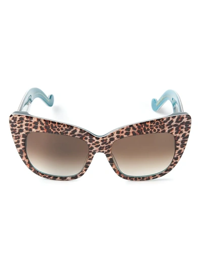 Shop Anna-karin Karlsson Anna Karin Karlsson 'alice Goes To Cannes' Sunglasses - Metallic