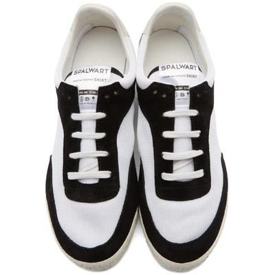 Shop Comme Des Garçons Shirt Comme Des Garcons Shirt Black And White Pitch Low Sneakers In 1.black