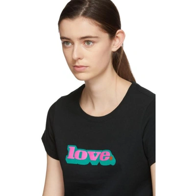 Shop Marc Jacobs Black Classic 'love' T-shirt