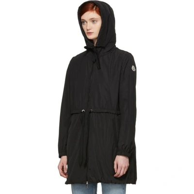 Shop Moncler Black Topaze Coat In 999 Black