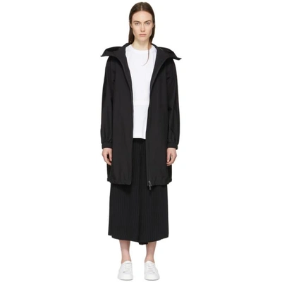 Shop Herno Black Gore-tex® Long Anorak Coat In 9300 Black