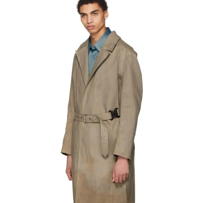 Shop Alyx Beige Mackintosh Edition Formal Coat