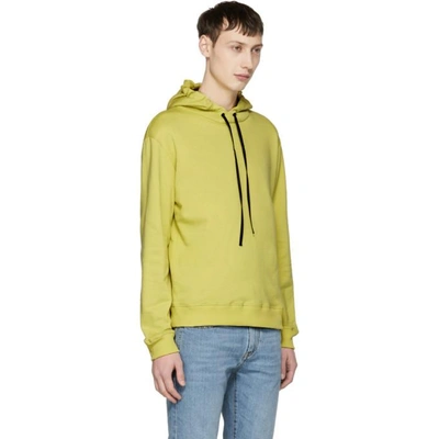 Shop Saint Laurent Yellow Hoodie