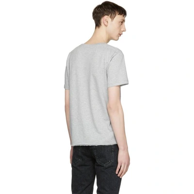 Shop Saint Laurent Grey Rive Gauche T-shirt In 1403 Grey