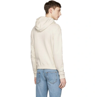 Shop Saint Laurent Off-white Waiting For Sunset Hoodie In 9174 Offwht