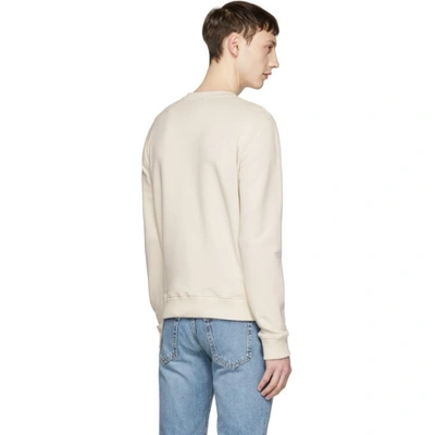 Shop Saint Laurent Off-white Waiting For Sunset Sweatshirt In 9175 Off Wh