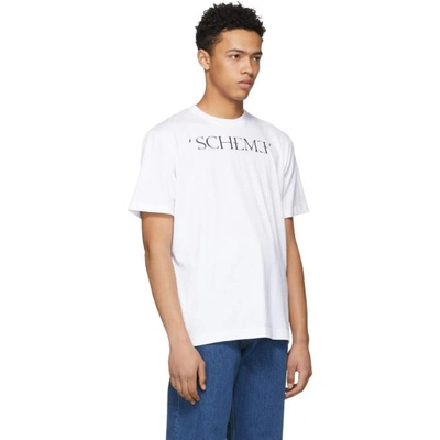 Shop Johnlawrencesullivan White Scheme T-shirt