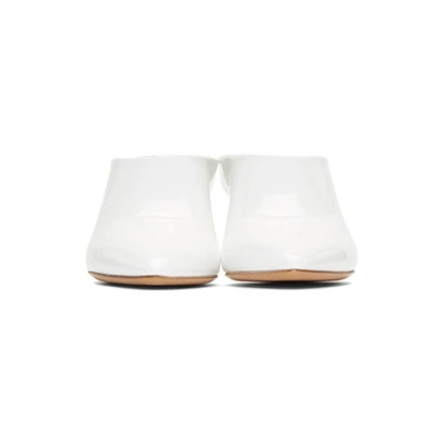 Shop Maison Margiela White Deal Heel Mules In 101offwhite