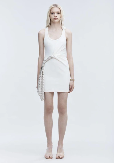 Shop Alexander Wang Deconstructed Tank Dress In White