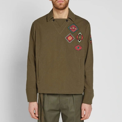 Shop Saint Laurent Military Smock In Green