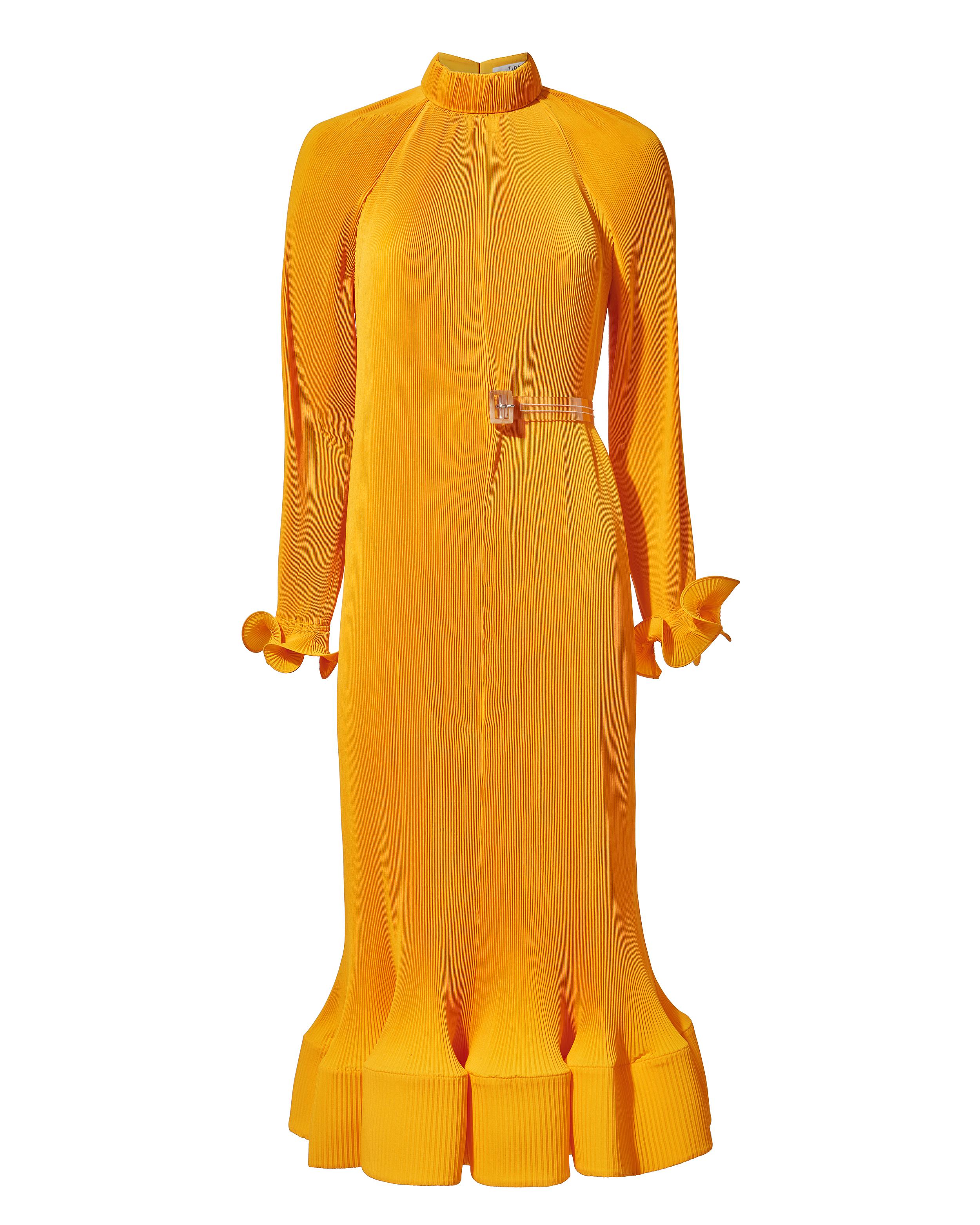 tibi yellow dress