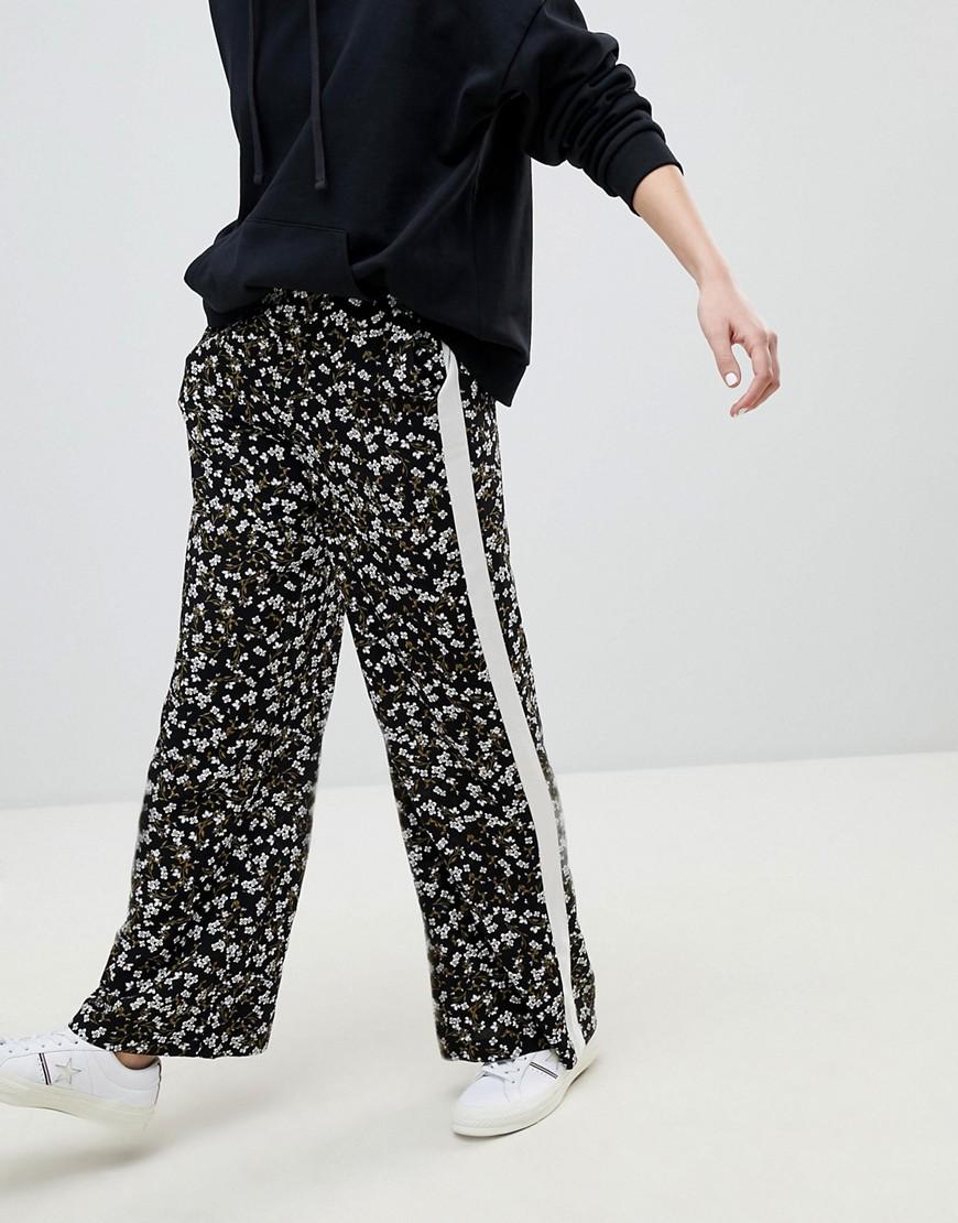 black wide leg trousers new look