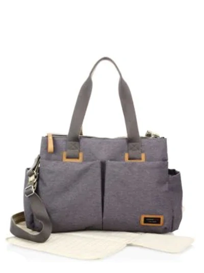 Shop Storksak Travel Diaper Bag In Grey