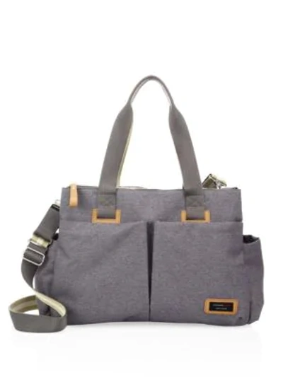 Shop Storksak Travel Diaper Bag In Grey