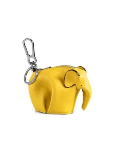 Shop Loewe Women's Elephant Leather Charm In Candy