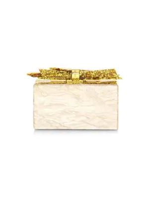 edie parker gold clutch