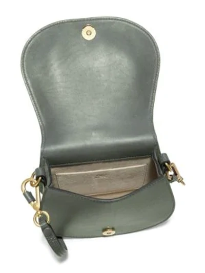 Shop Chloé Small Nile Leather & Suede Bracelet Saddle Bag In Caramel