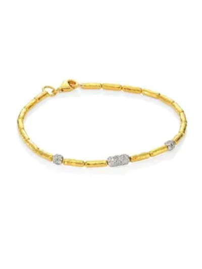 Shop Gurhan Women's 24k Gold Beaded Bracelet In Yellow Gold