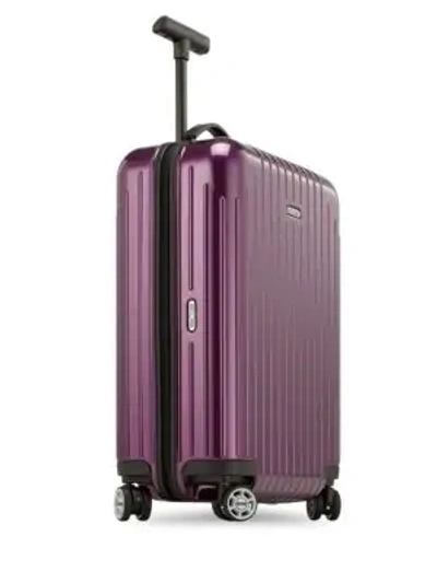 Shop Rimowa Ultralight Cabinet Suitcase In Ultra Violet