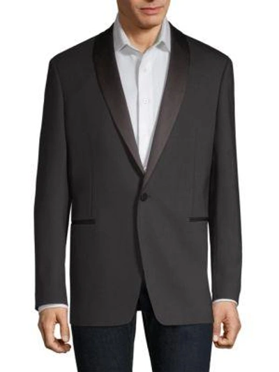 Shop Theory Regular-fit Shawl Tuxedo Jacket In Black