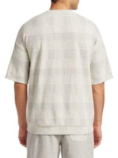 Shop Madison Supply Knit Fairisle Shirt In Grey