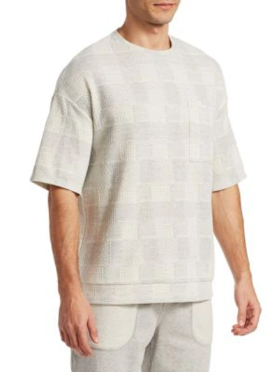 Shop Madison Supply Knit Fairisle Shirt In Grey