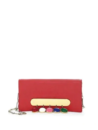 Shop Edie Parker Candy Bar With Coins Convertible Clutch In Red White Rainbow