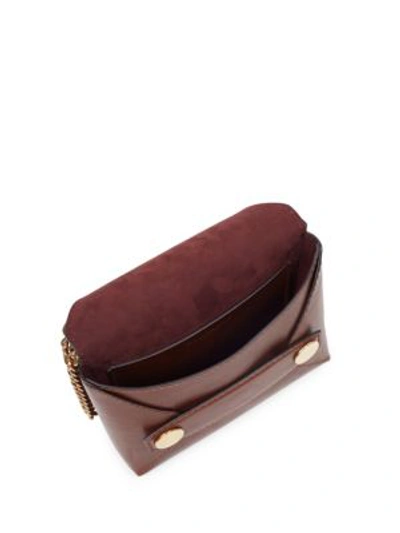 Shop Stella Mccartney Small Envelope Shoulder Bag In Cognac