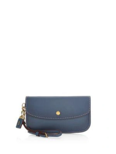 Coach 1941 Glovetan Leather Clutch In Dark Denim ModeSens