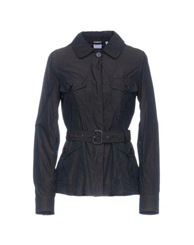 Shop Aspesi Full-length Jacket In Dark Brown