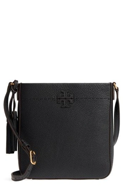 Shop Tory Burch Mcgraw Leather Crossbody Tote - Ivory In New Ivory