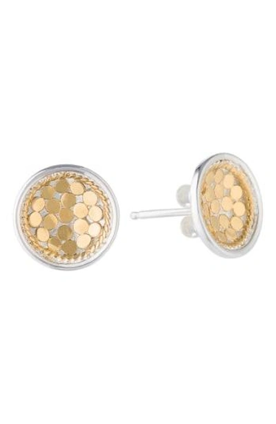 Shop Anna Beck Dish Stud Earrings In Gold/ Silver