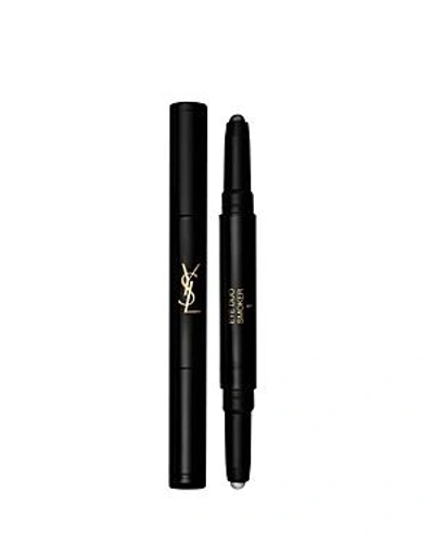 Shop Saint Laurent Eye Duo Smoker, The Shock Collection In 1 Smoky Grey