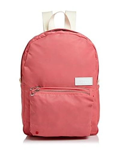 Shop State Mini Lorimer Nylon Backpack In Poppy Pink/silver