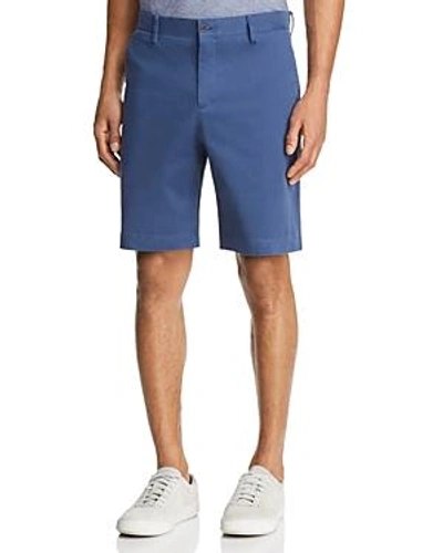Shop The Men's Store At Bloomingdale's Twill Regular Fit Shorts - 100% Exclusive In Cadet Blue