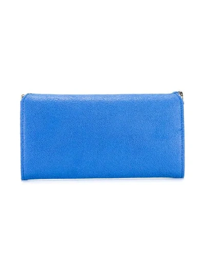 Shop Stella Mccartney 'falabella Flap' Wallet - Blue