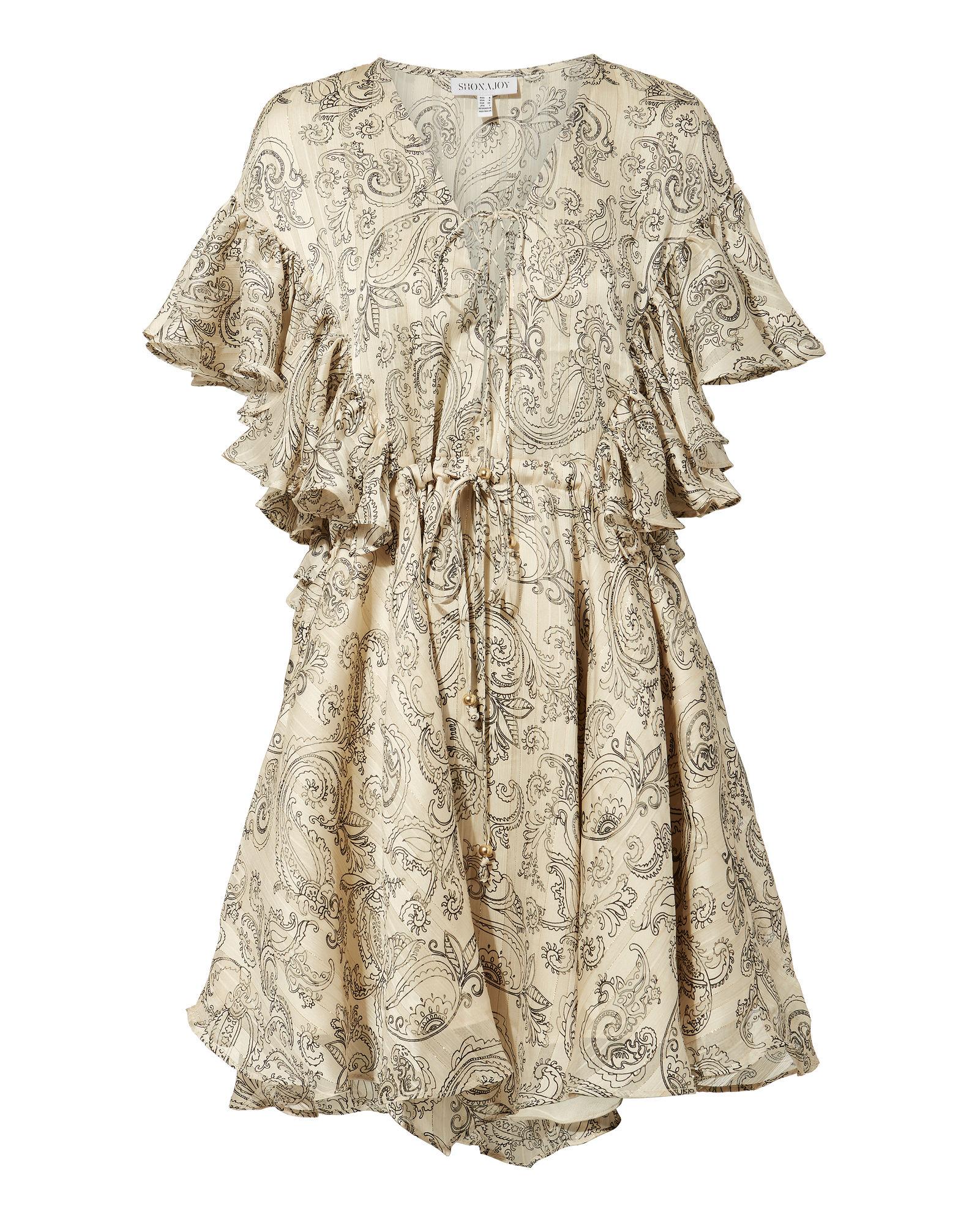 shona joy salinger ruffle mini dress