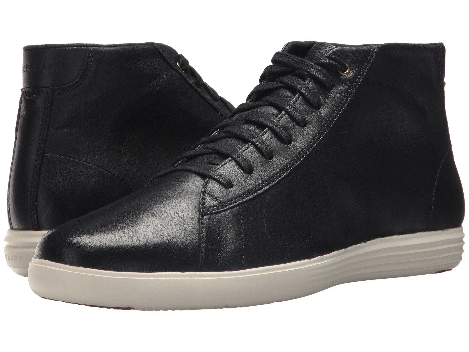 cole haan black high top sneakers