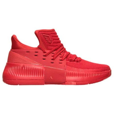 Shop Adidas Originals Men's Dame 3 Basketball Shoes, Red