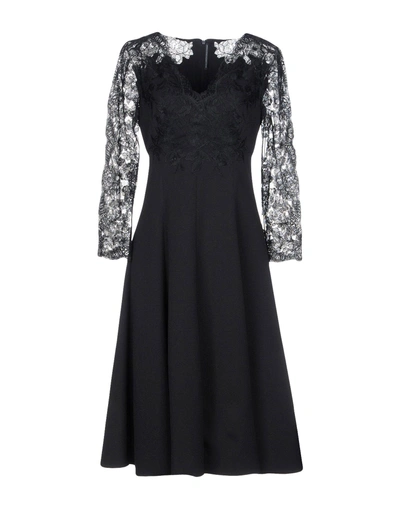 Shop Ermanno Scervino Midi Dresses In Black