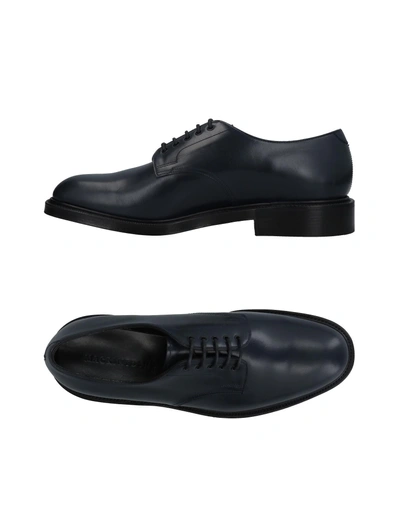 Shop Mackintosh Laced Shoes In Dark Blue