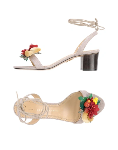 Shop Charlotte Olympia Sandals In Ivory