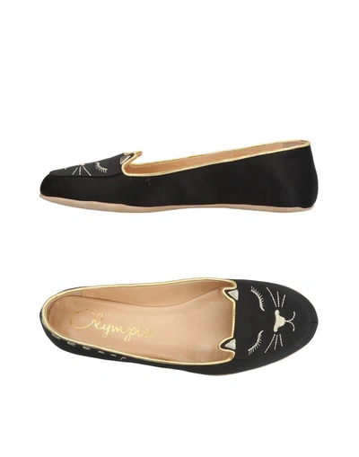 Shop Charlotte Olympia Slippers In Black