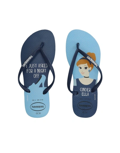 Shop Havaianas Toe Strap Sandals In Blue