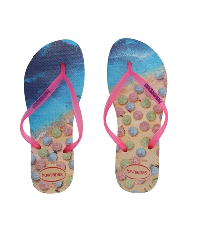 Shop Havaianas Toe Strap Sandals In Fuchsia
