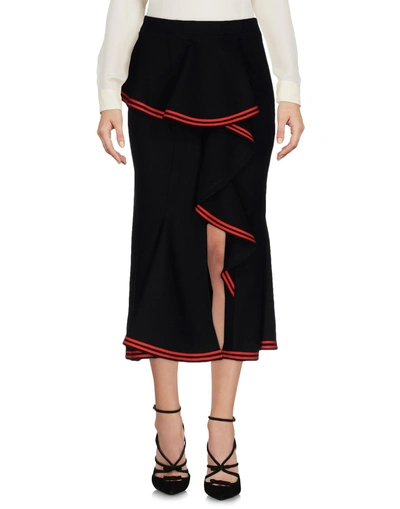Shop Givenchy Midi Skirts In Black