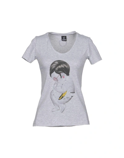 Shop Siamoises T-shirts In Light Grey