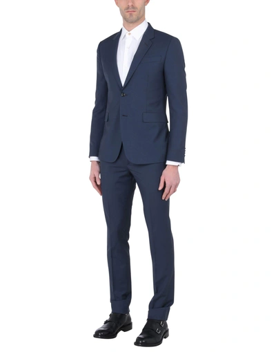 Shop Paul Smith Suits In Slate Blue