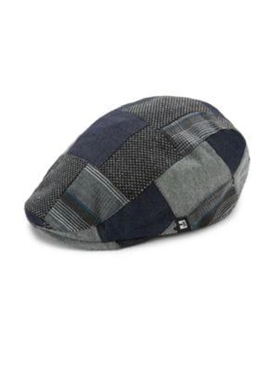 Shop Block Headwear Denim Mix Cap In Navy