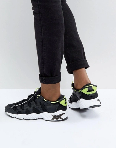 Shop Asics Gel-mai Sneakers With Fluro Detail-black